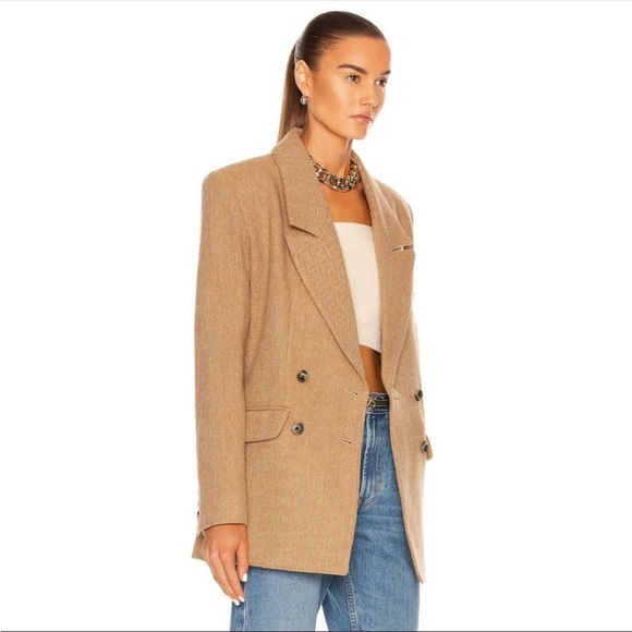 Smythe Double Breasted Oversized Wool Blazer - Picture 2 of 8